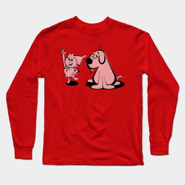 Tom Terrific and Manfred the Wonder Dog Long Sleeve T-Shirt by offsetvinylfilm